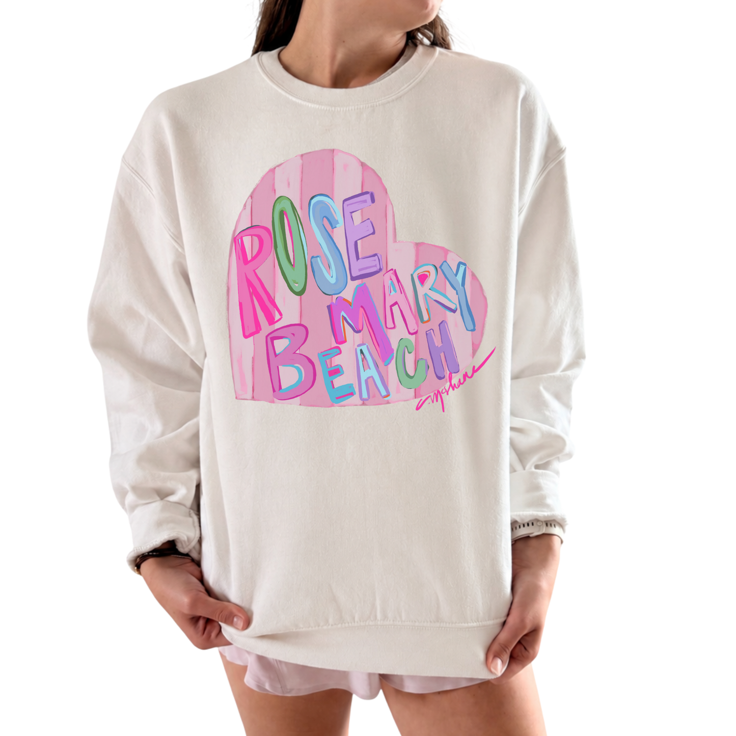 "Rosemary Beach Love" Art Sweatshirt