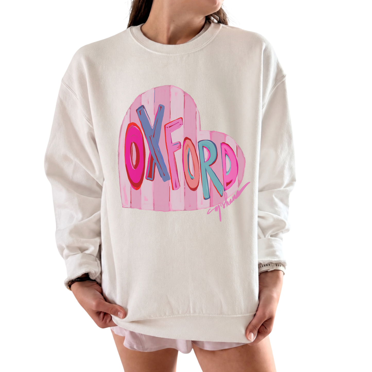 "Oxford Love" Art Sweatshirt