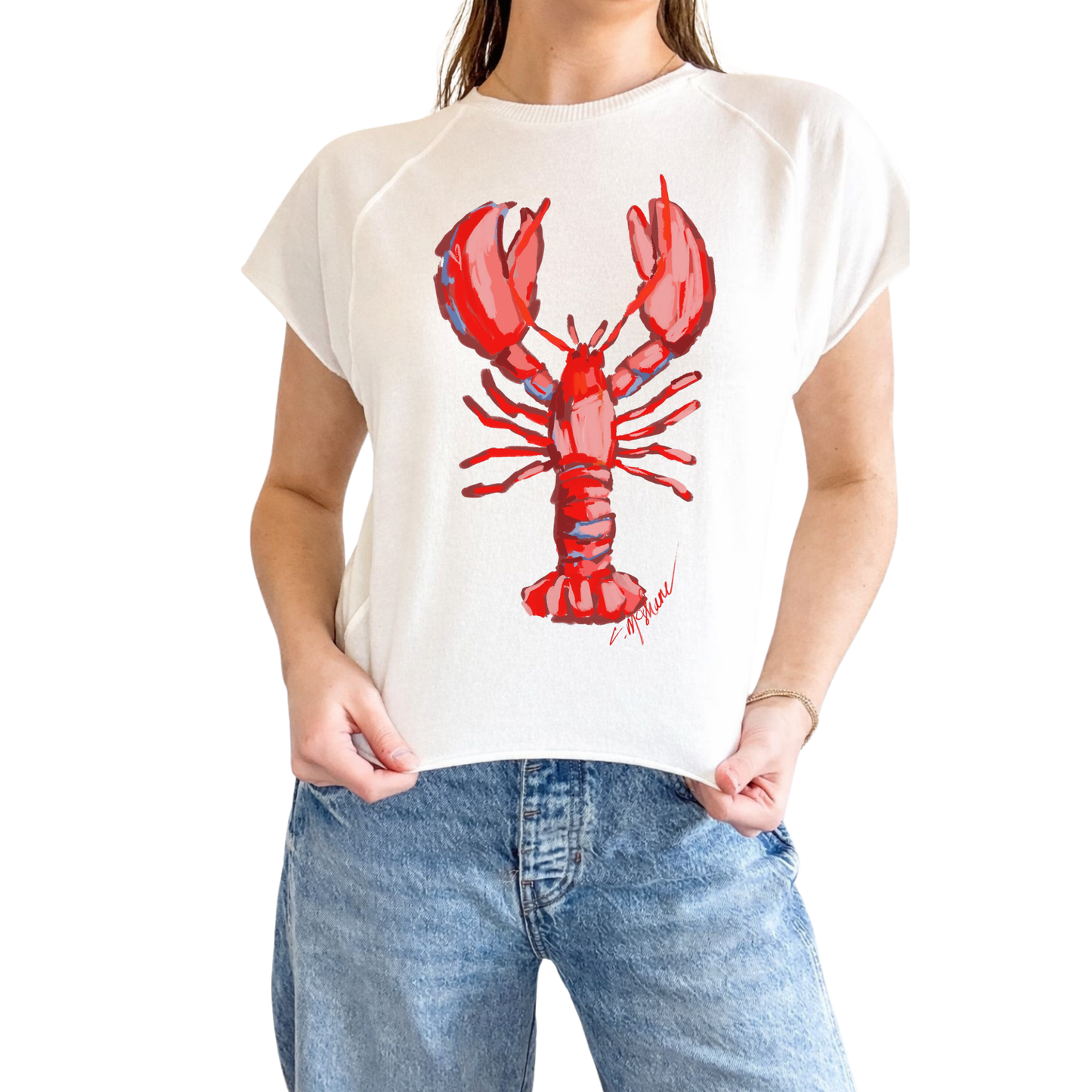 "Lobster Love" Edgy-Short Sleeve Shirt