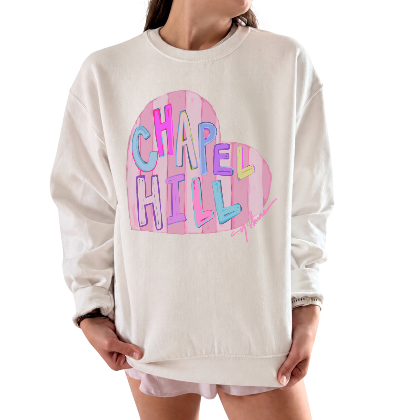 "Chapel Hill Love" Art Sweatshirt