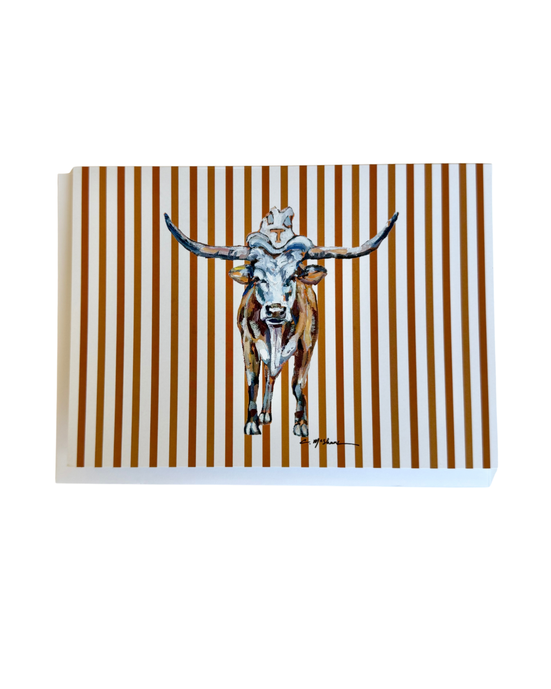 "Longhorn" framable card
