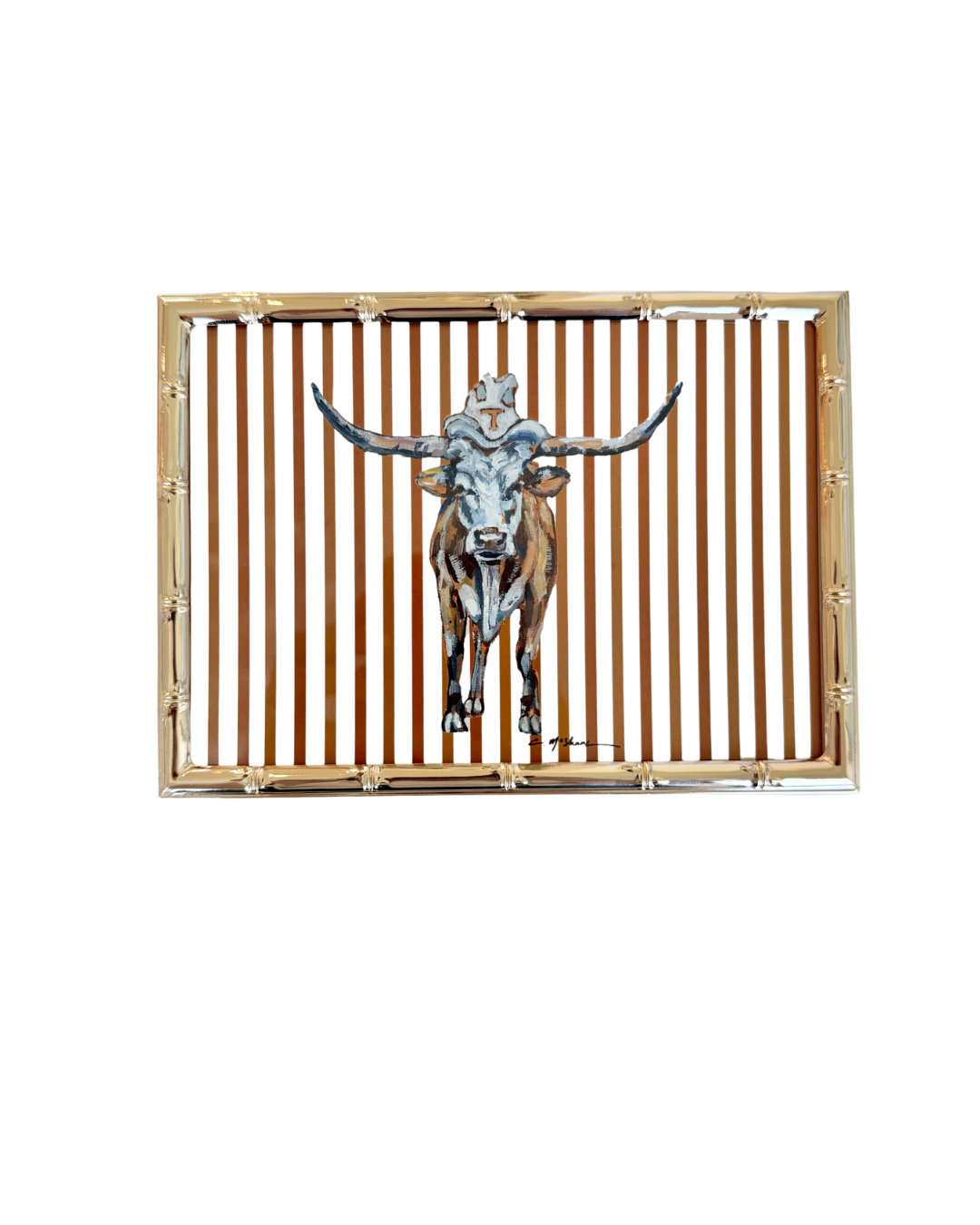 "Longhorn" framable card
