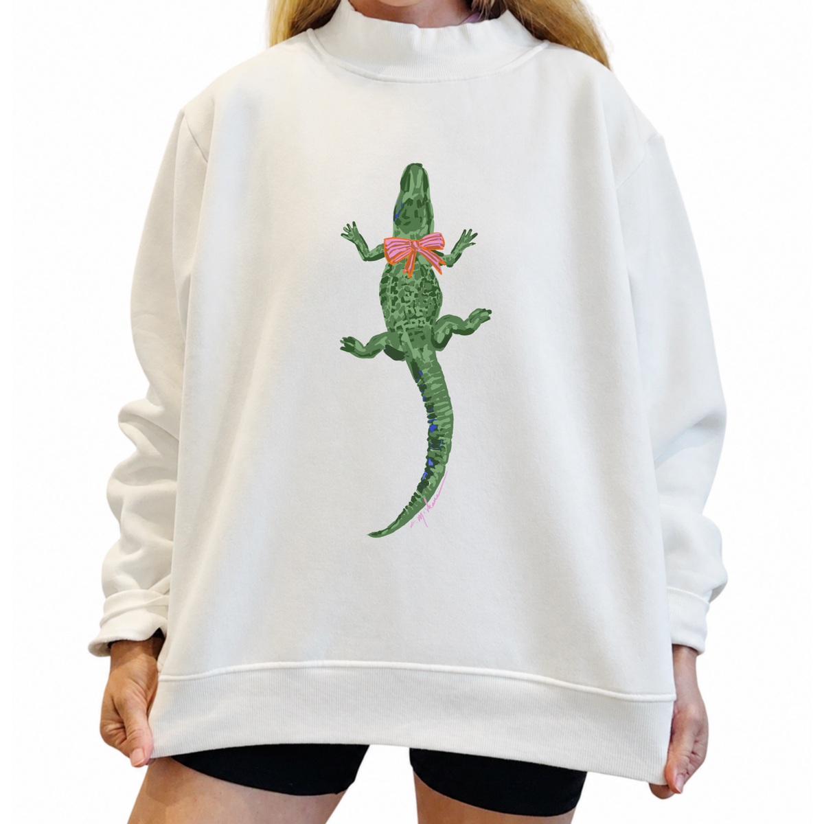 "Gator Love" Mock Neck (One Size)