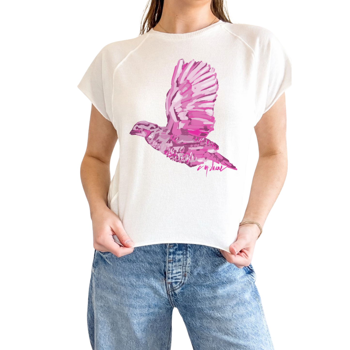 "Quail Love" Edgy-Short Sleeve Shirt