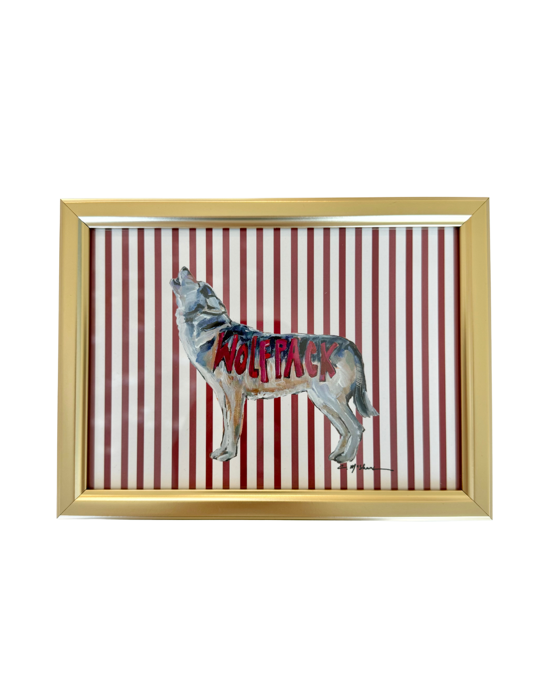 "Wolfpack" framable card