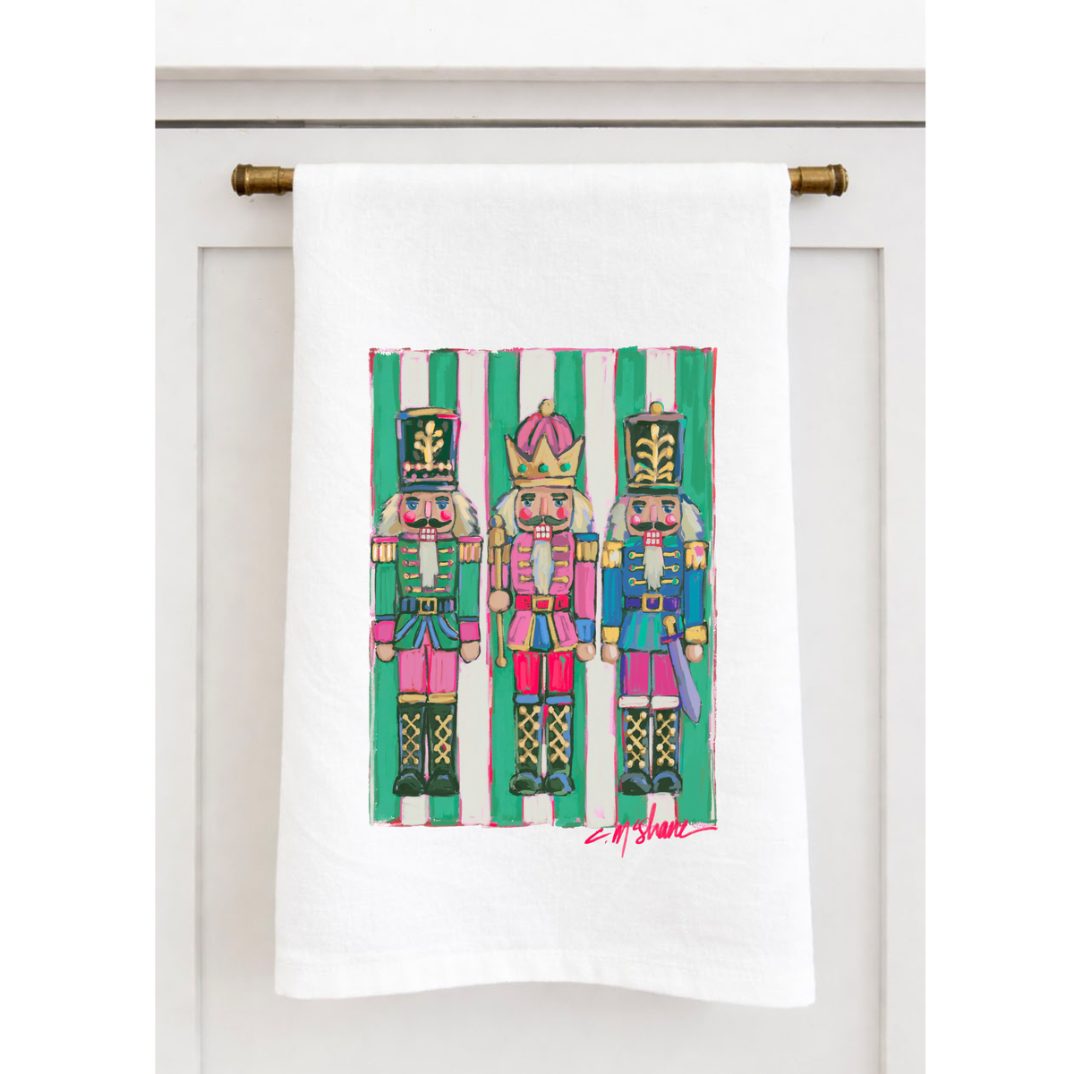 The Nutty Bunch Nutcracker Tea Towel