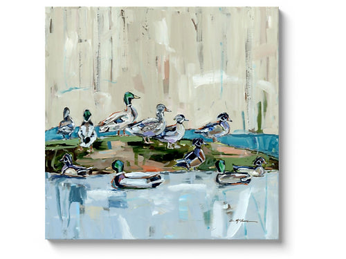 "Mound Party" on canvas