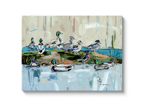 "Mound Party" on canvas