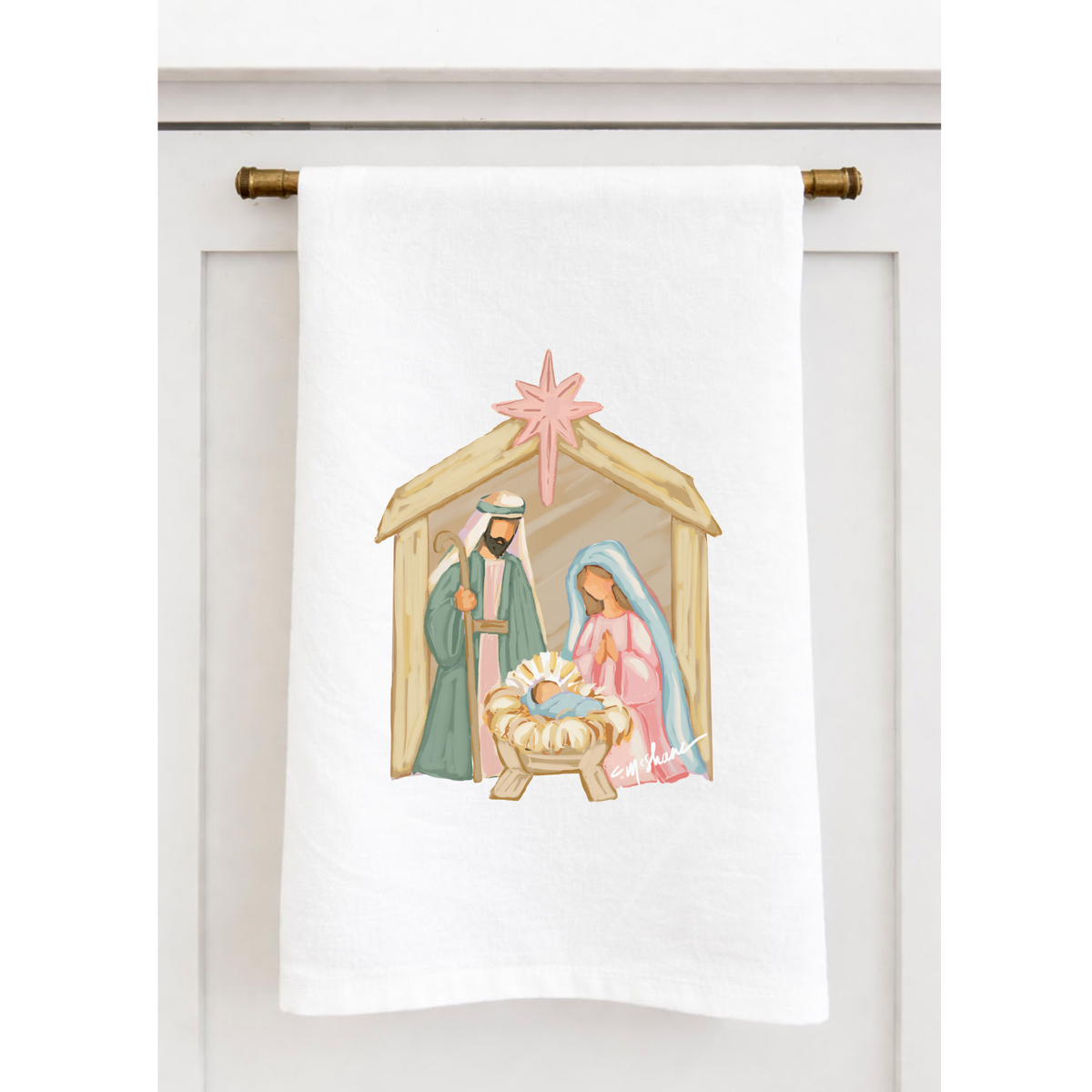 The Nativity Tea Towel