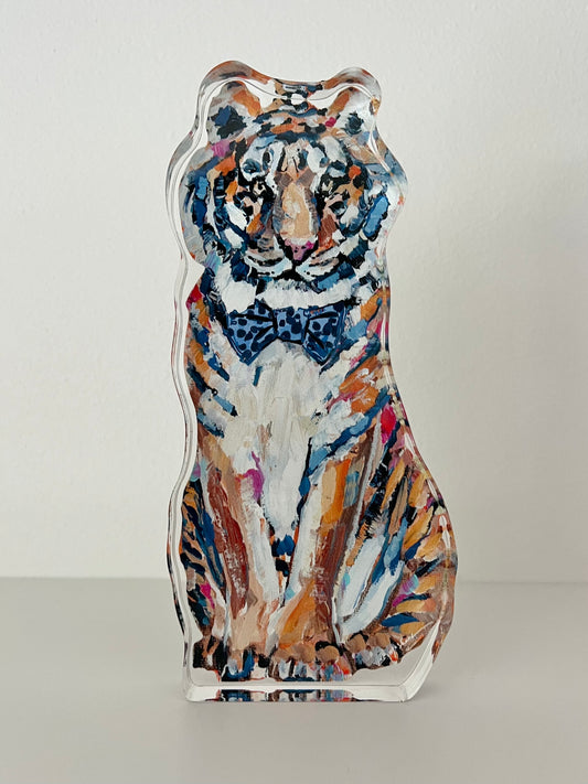 "Tiger Blues" acrylic shelfie