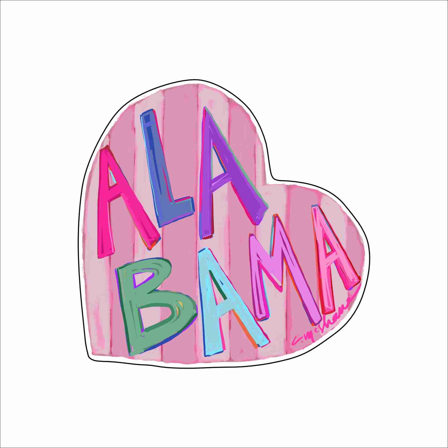 "Alabama Love" mini acrylic shelfie WHOLESALE