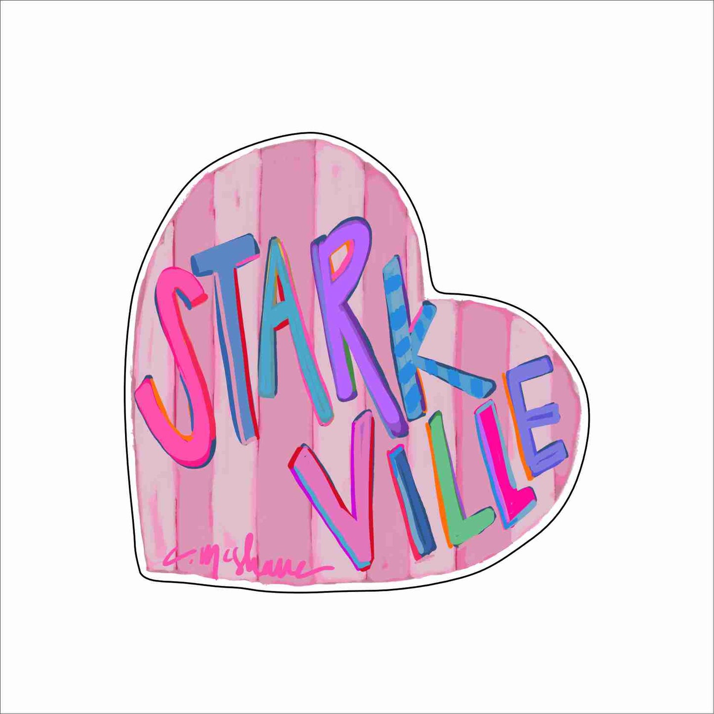 "Starkville Love" mini acrylic shelfie WHOLESALE