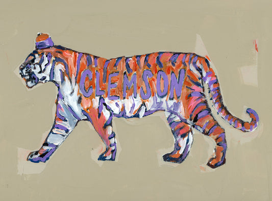 "Clemson Tiger" acrylic shelfie