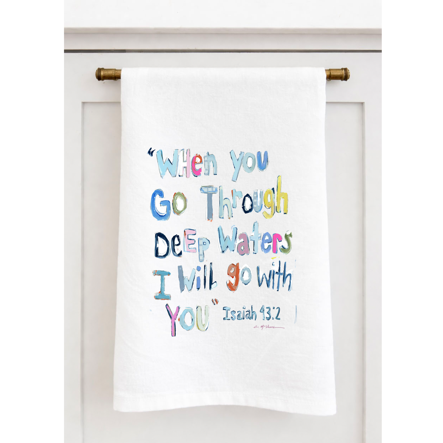 "Deep Waters" Tea Towel