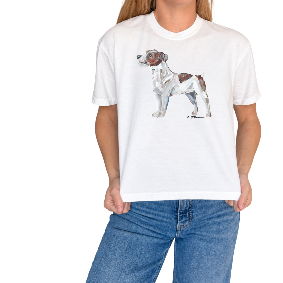 "Jack Russell Terrier" Dog Comfort Color Art-T-shirt
