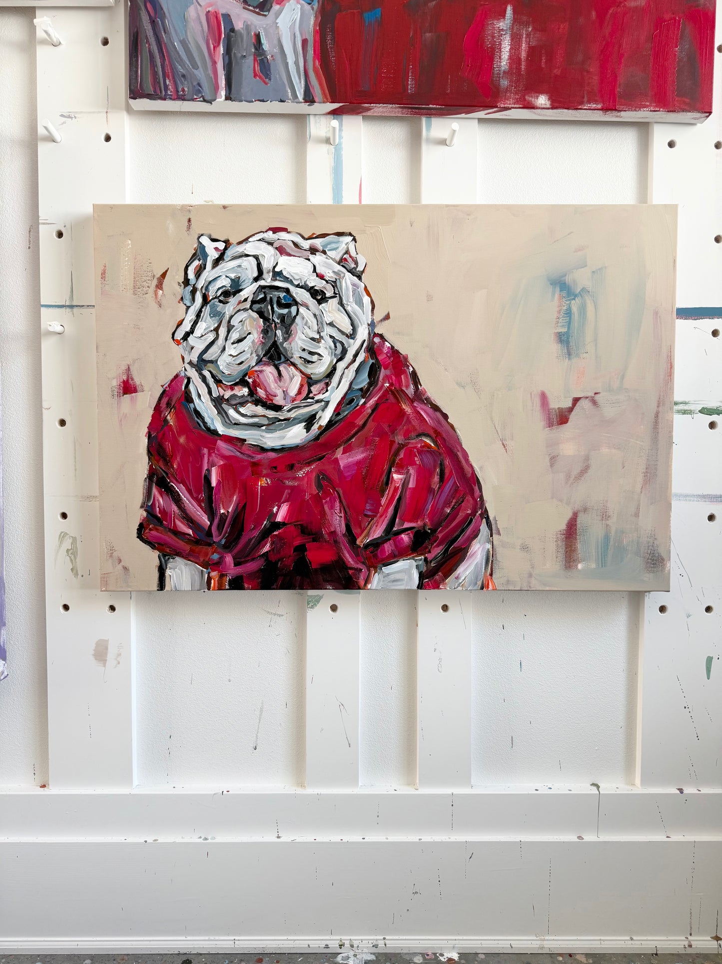 Original Bulldog Red on canvas (Never Released)
