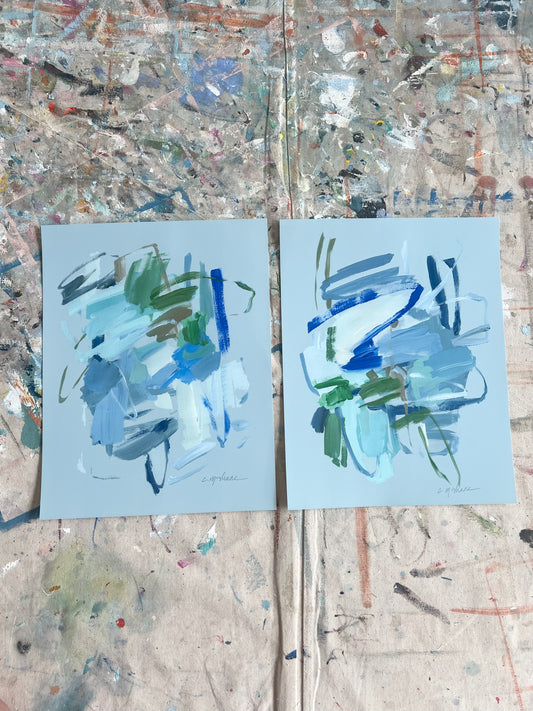 "Hazy Days" hand signed paper prints (set of 2)