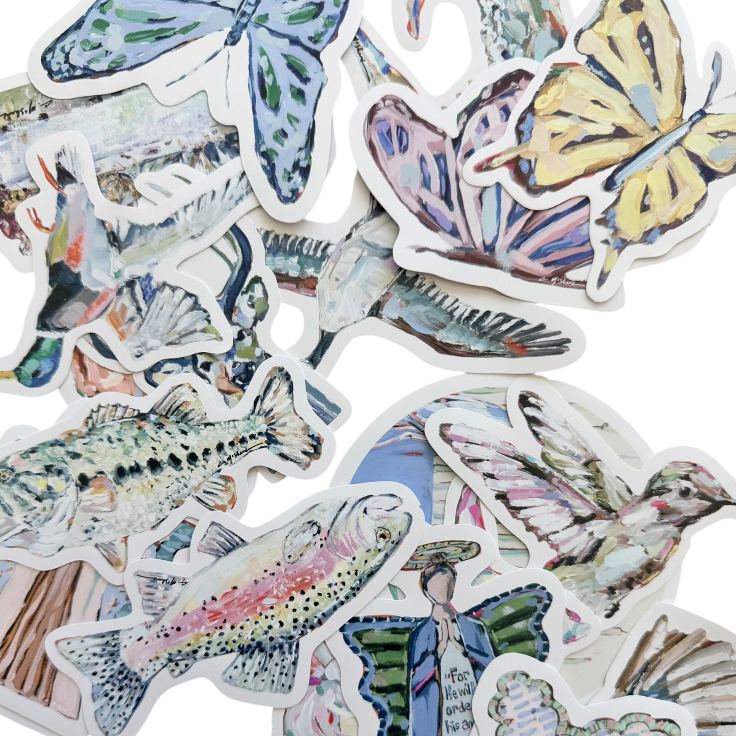 "Butterfly Kisses" stickers