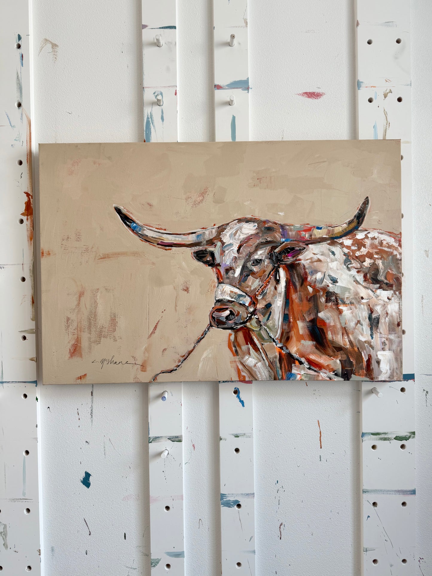 Original Longhorn on canvas (Never Released)