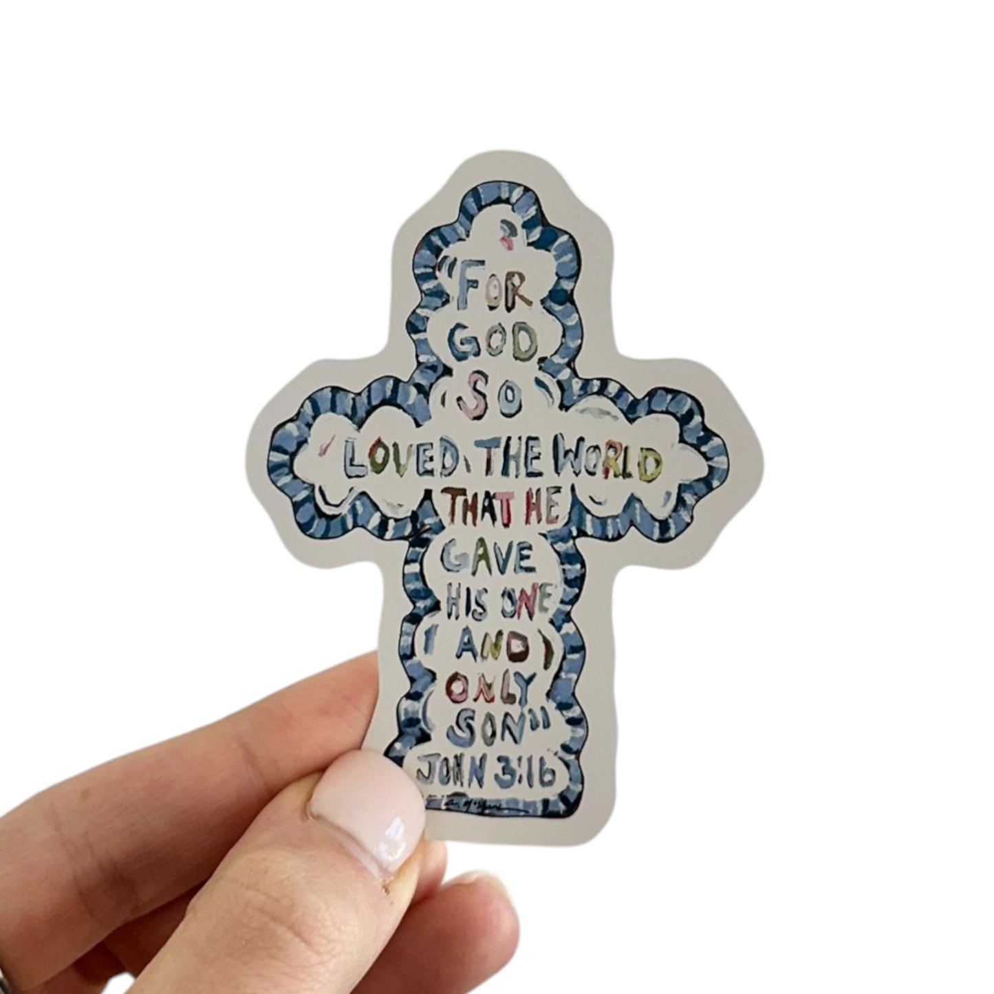 "Faithful Cross" stickers