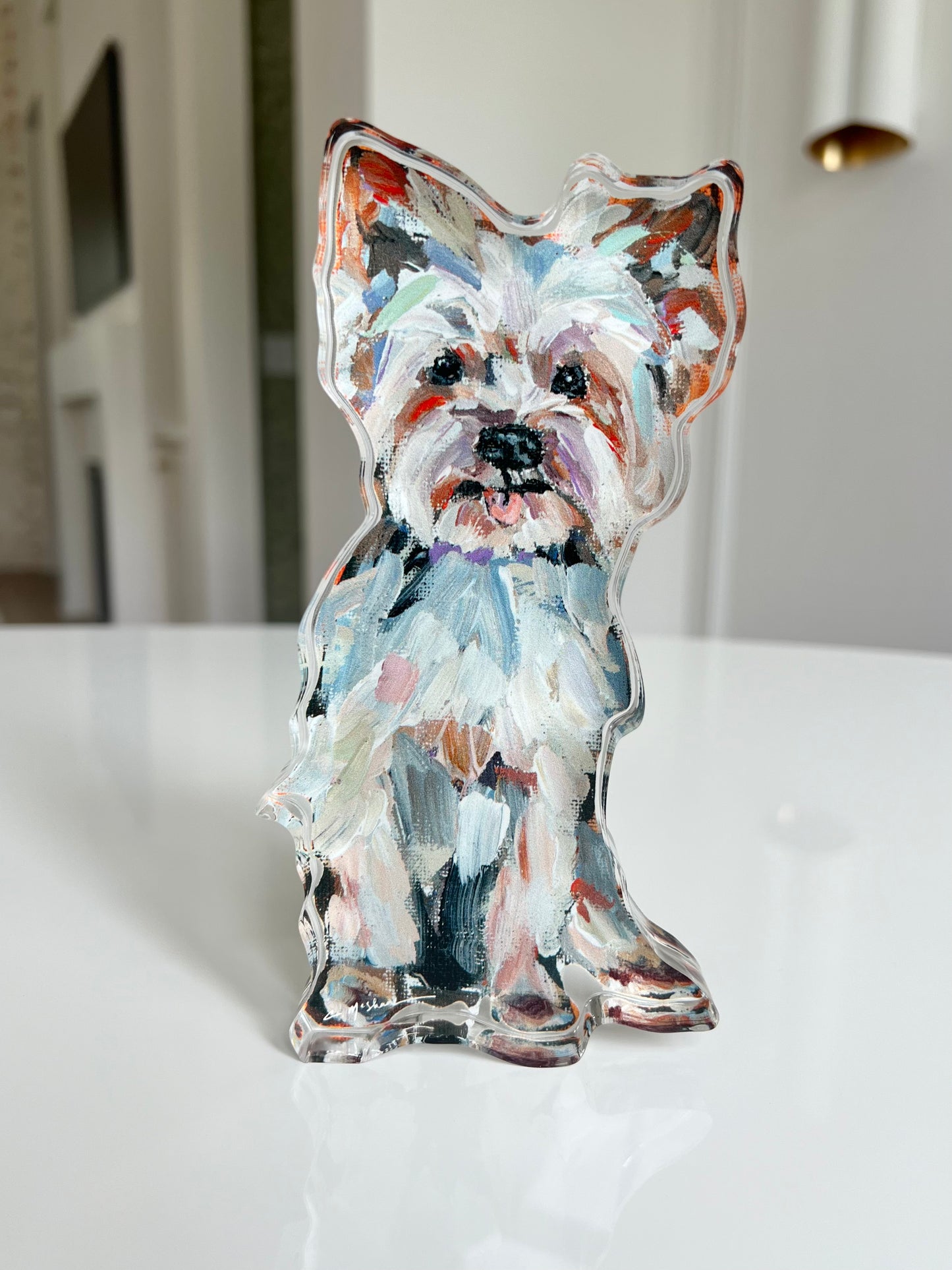 "Yorkie Light" acrylic
