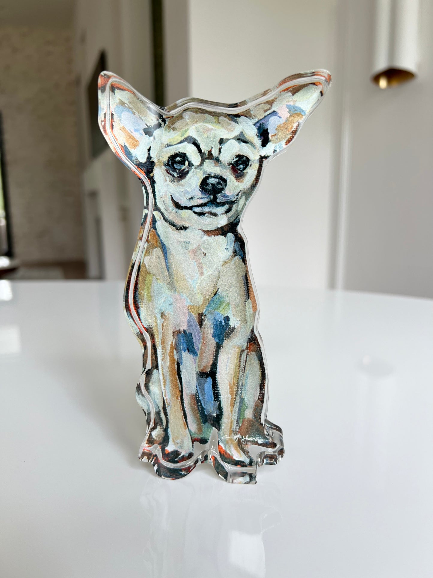 "Chihuahua Light sitting" acrylic