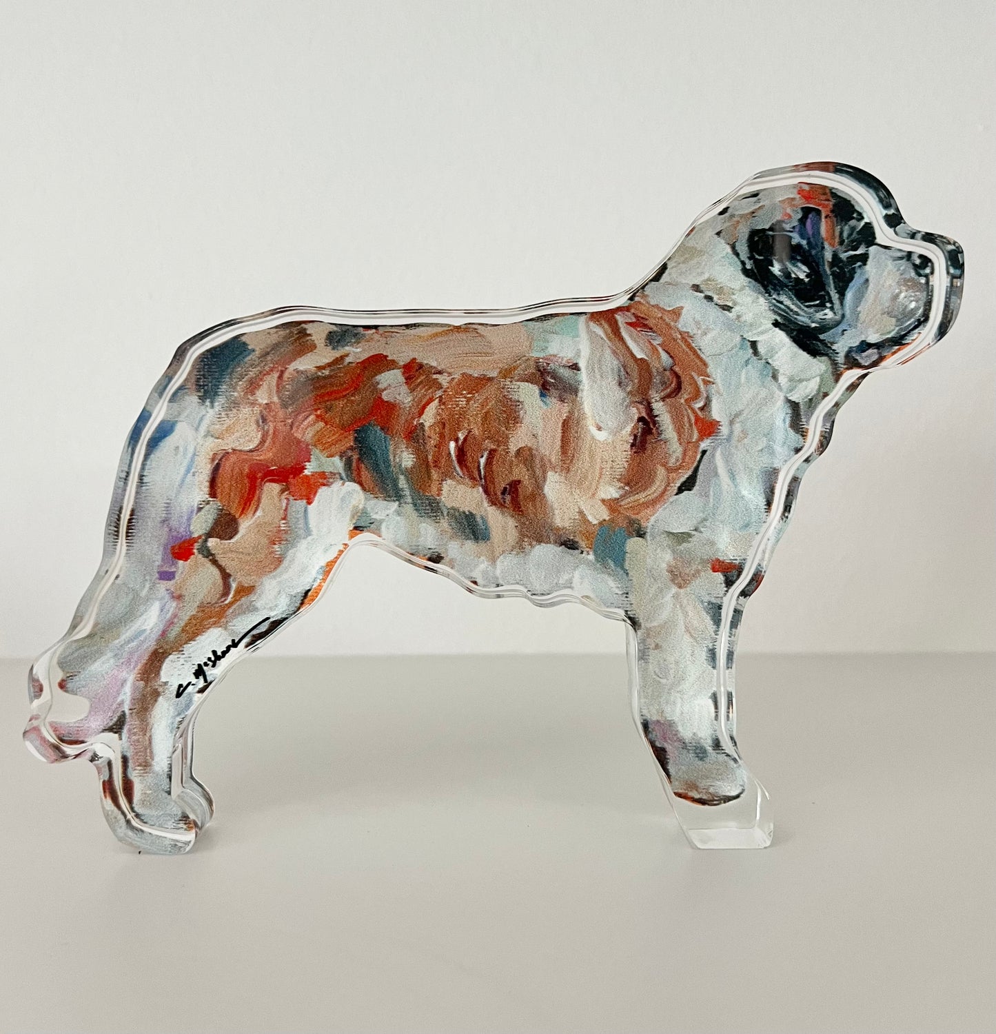 "Saint Bernard" acrylic