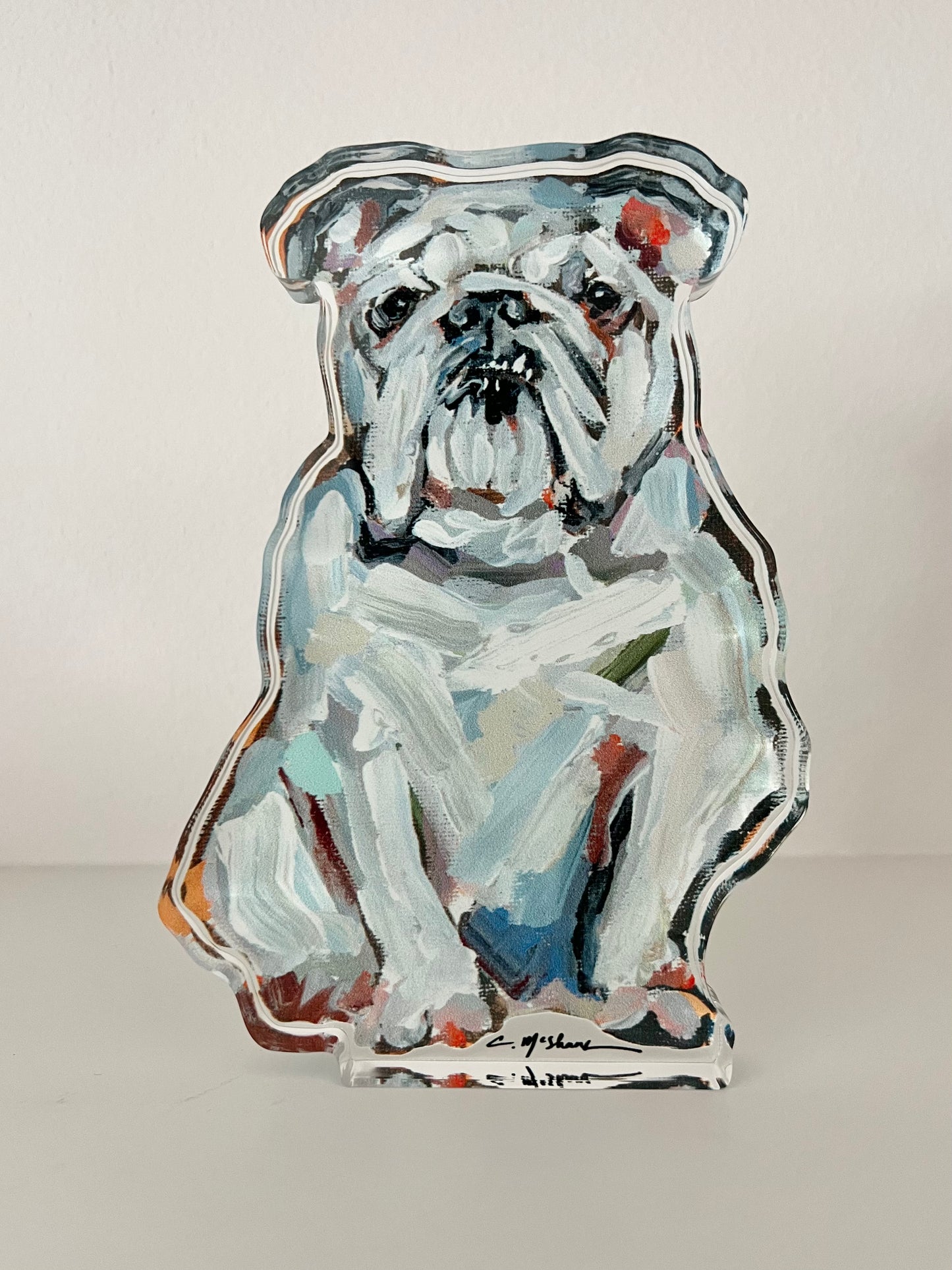 "Bulldog White" acrylic