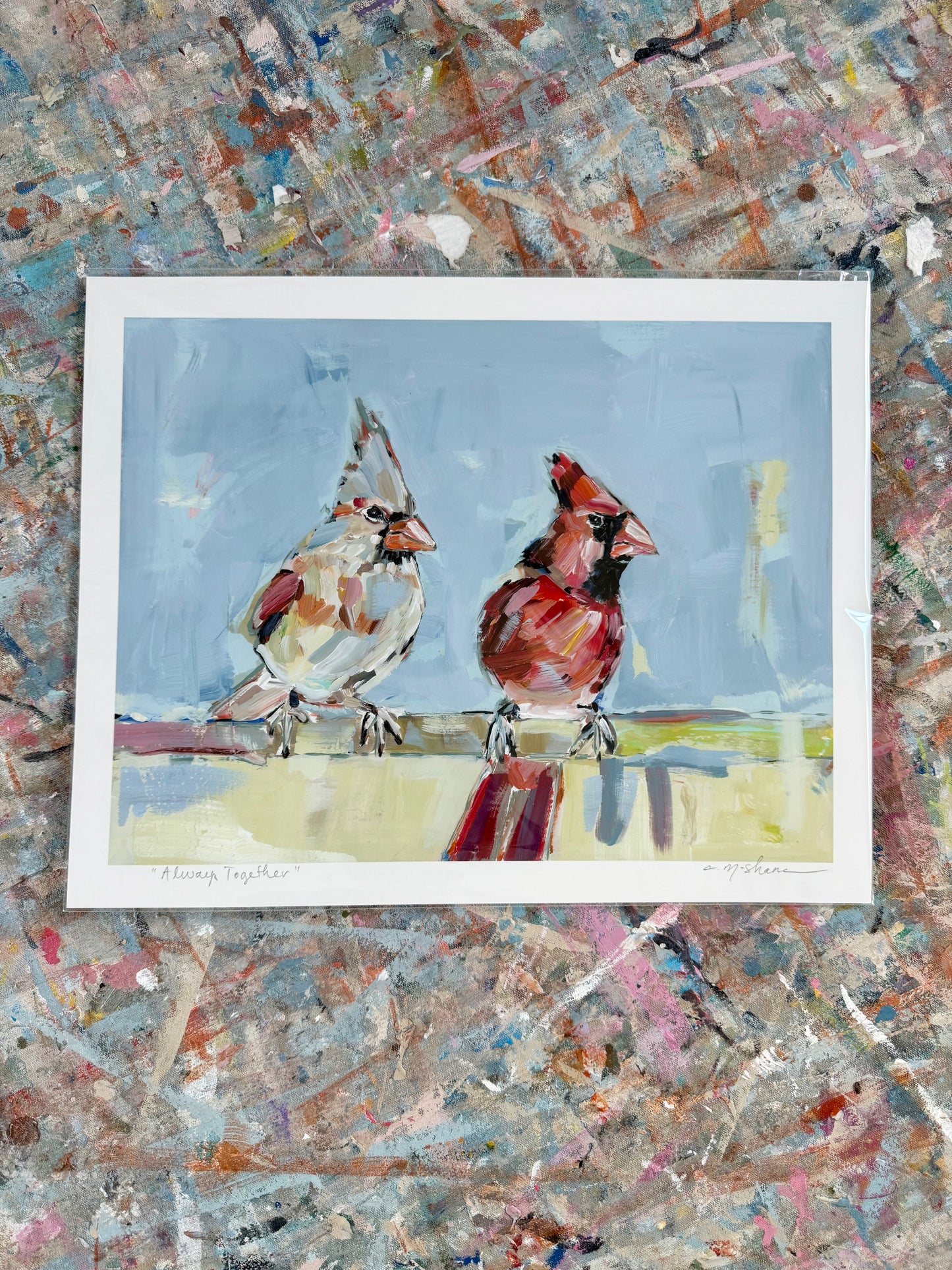 "Always Together" 11X14 hand signed paper print