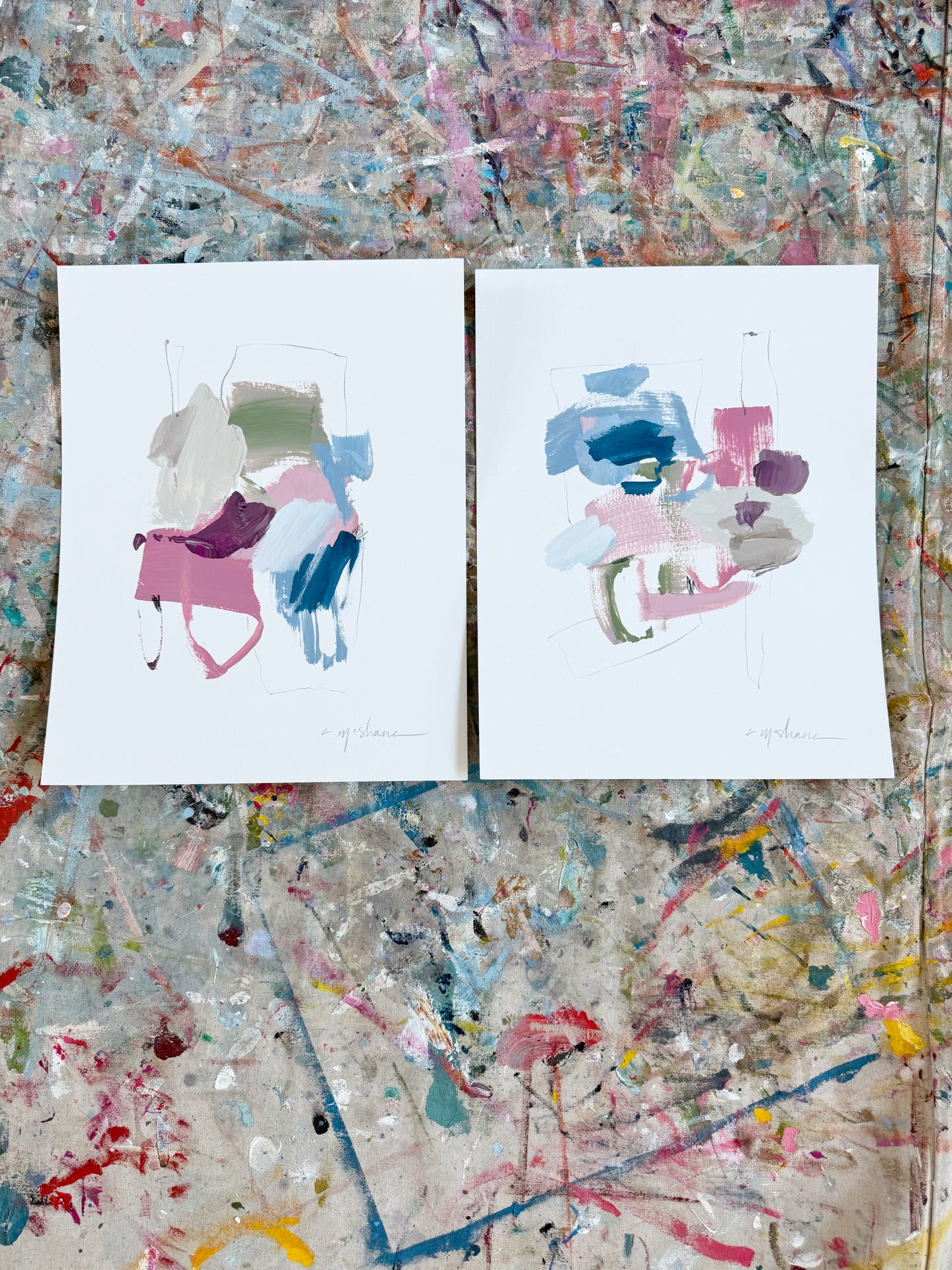 Original Abstract (Set of 2)