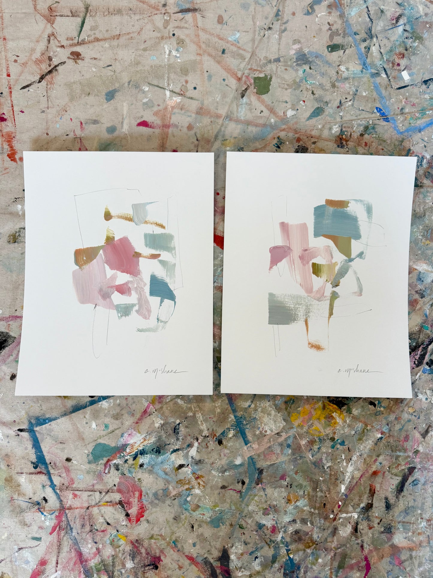 Original Abstract (Set of 2)