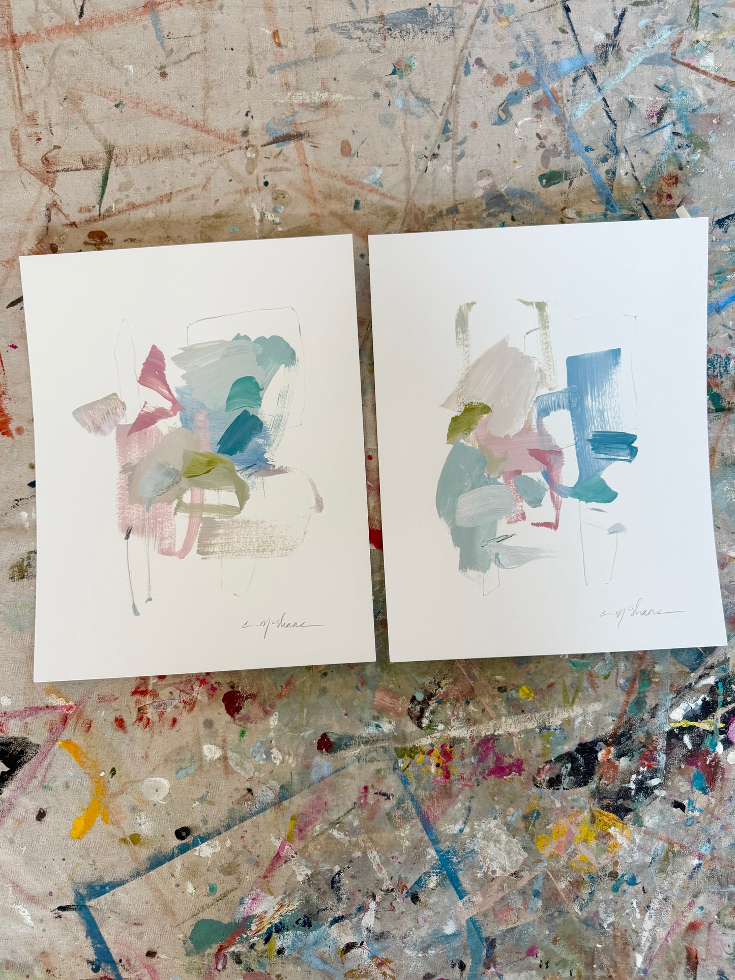 Original Abstract (Set of 2)
