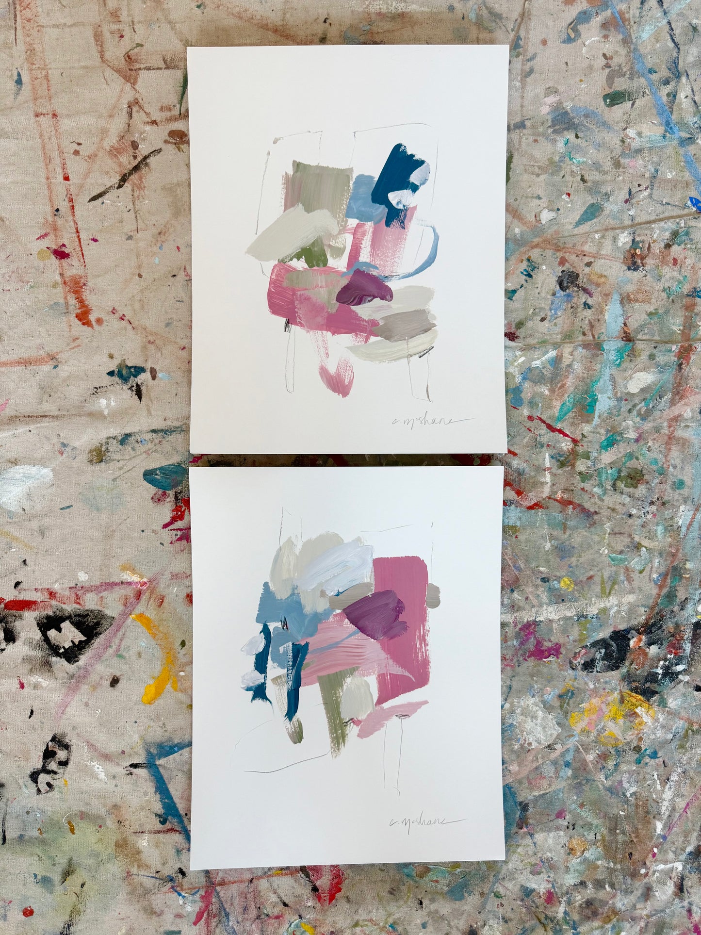 Original Abstract (Set of 2)