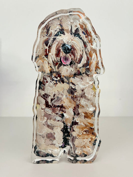 "Cockapoo Blonde" acrylic