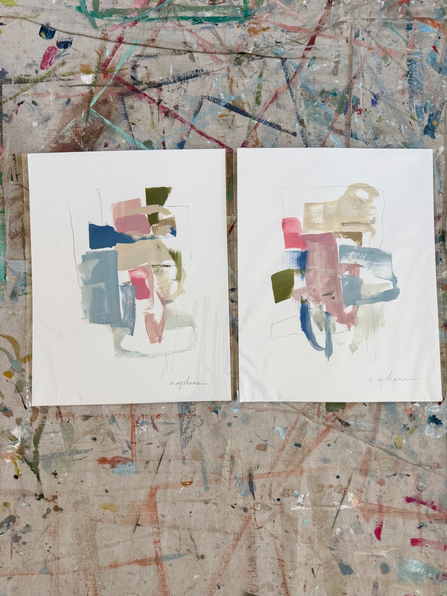 Original Abstract (Set of 2)
