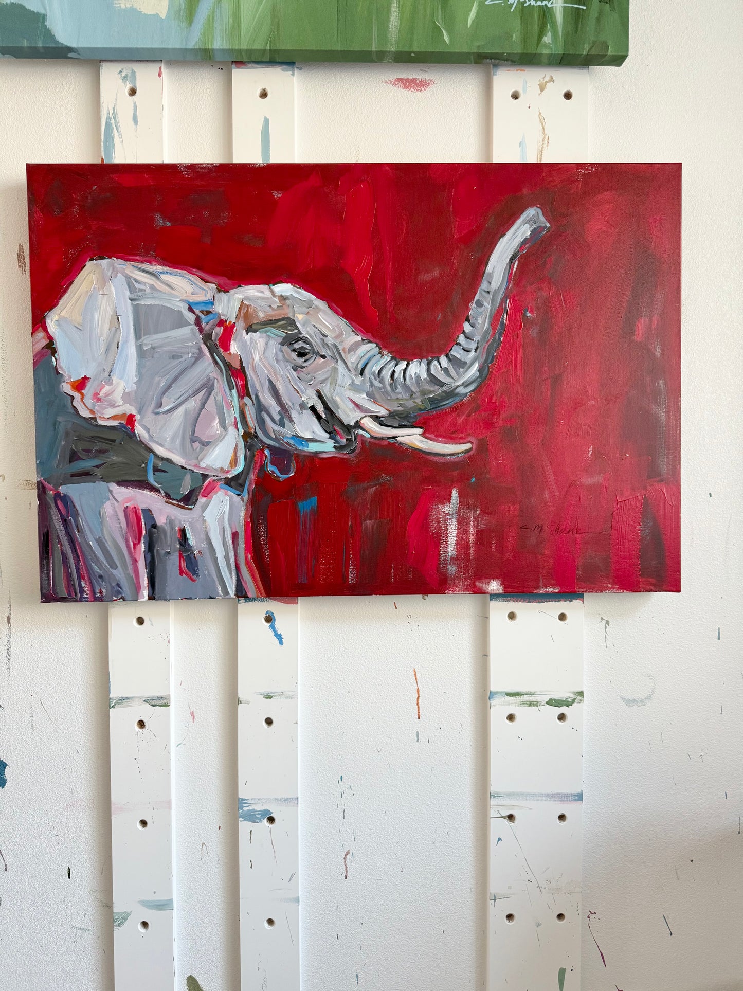 Original Elephant on canvas (Never Released)
