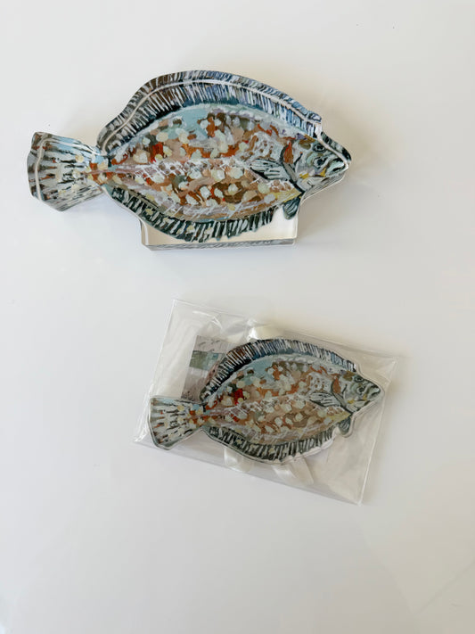 Flounder Acrylic + ornament