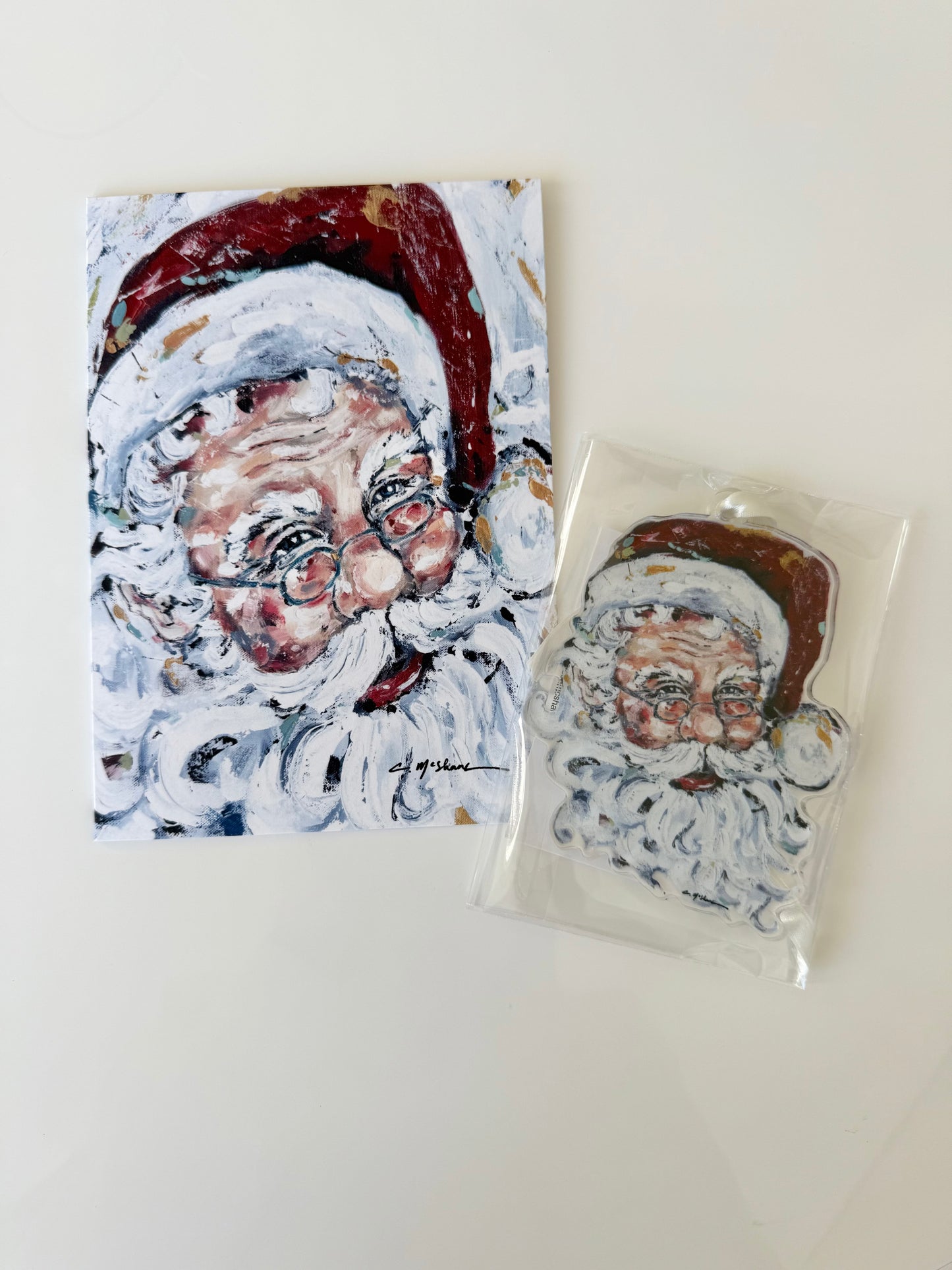 Santa card + ornament
