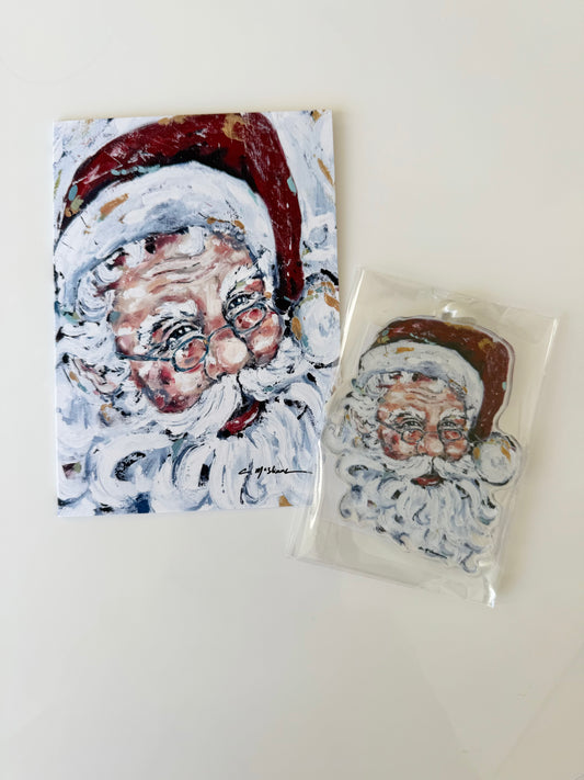Santa card + ornament