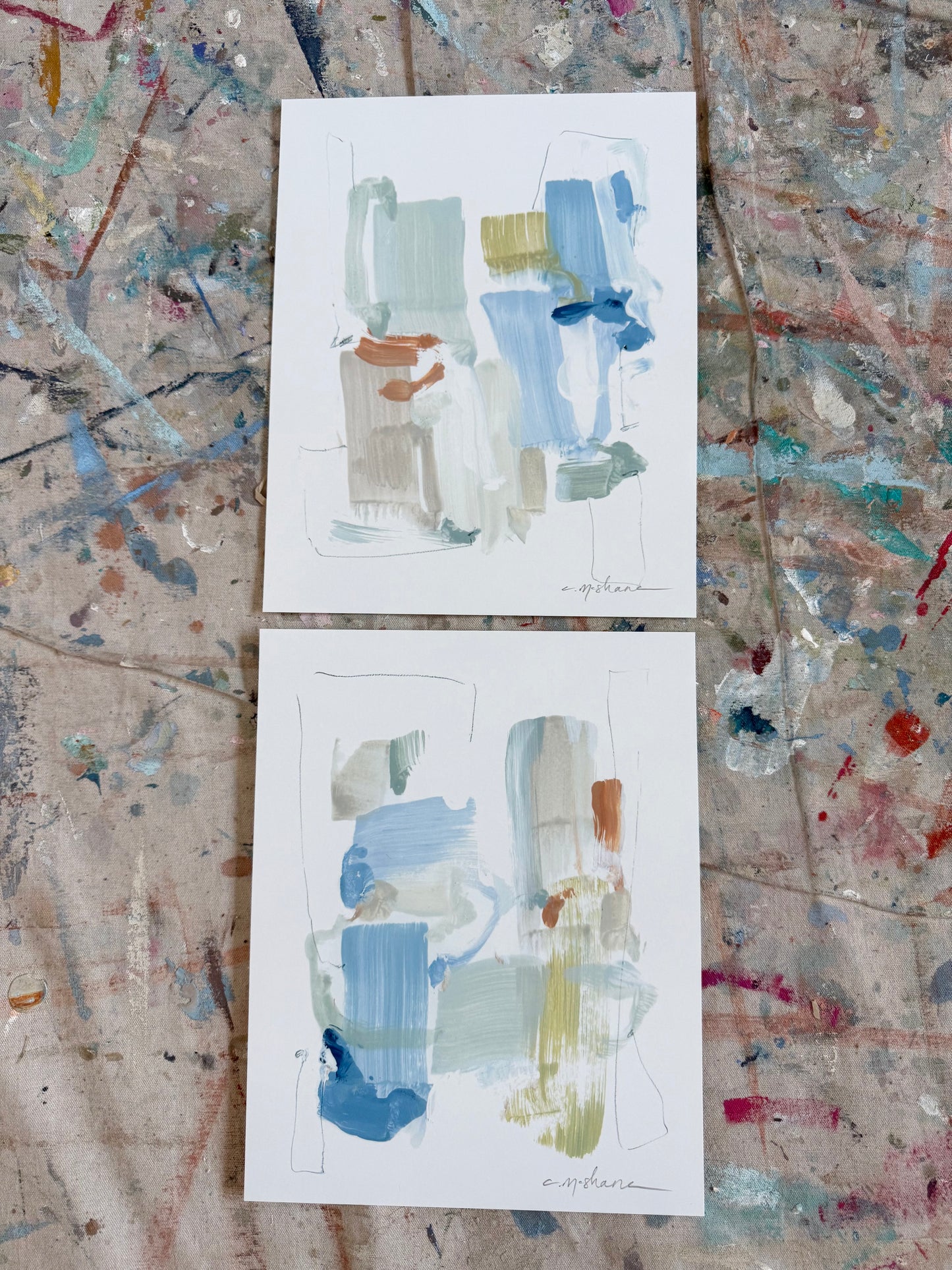 "Looking Ahead" 8X10 hand signed paper prints (set of 2)