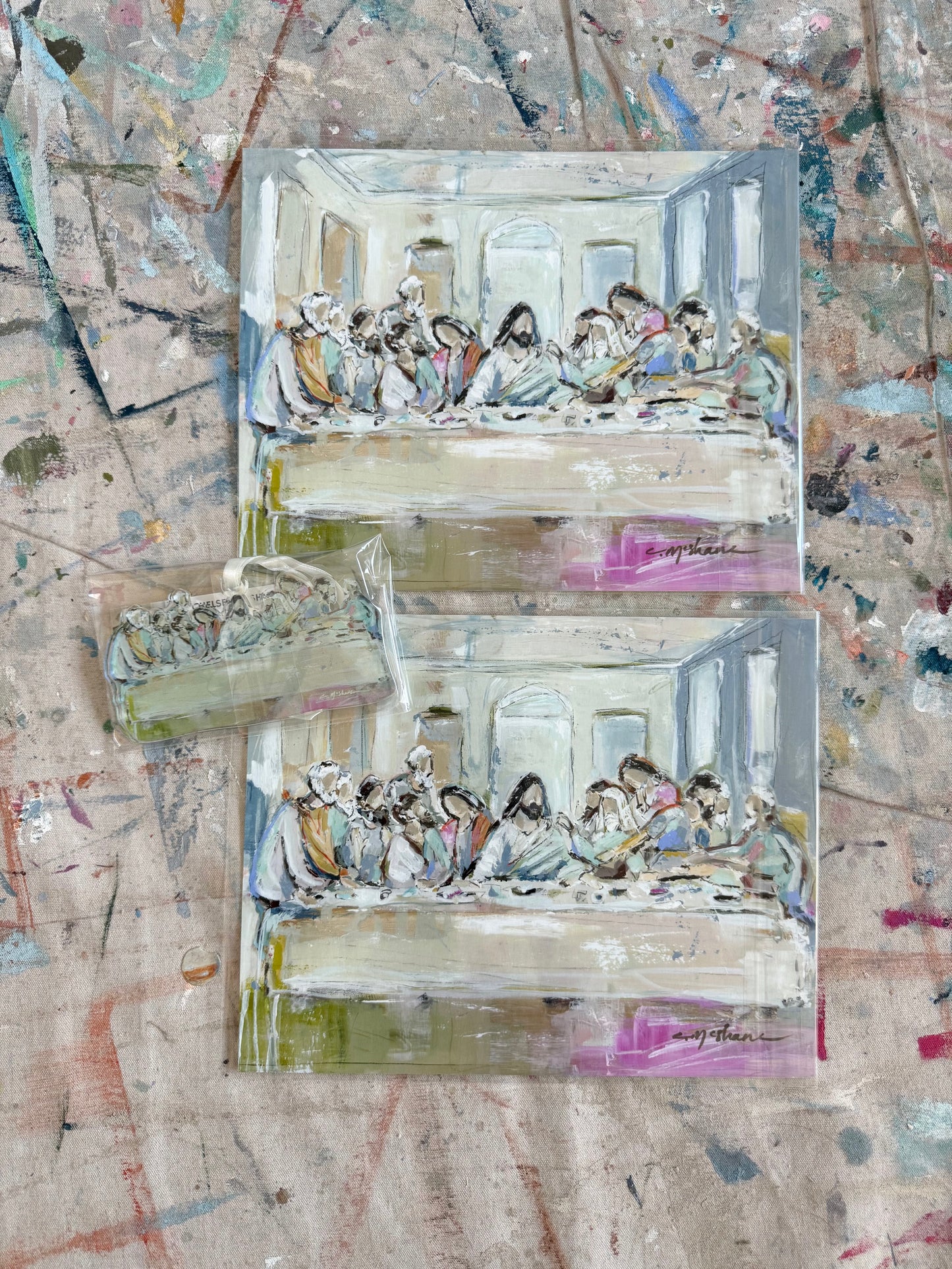 "Last Suppers" paper print packs + ornament