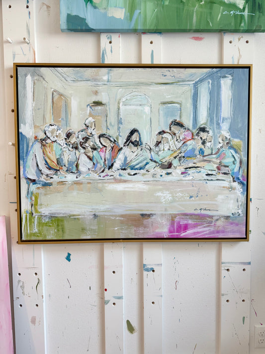 "Legacy Meal II" 41X31 framed canvas print