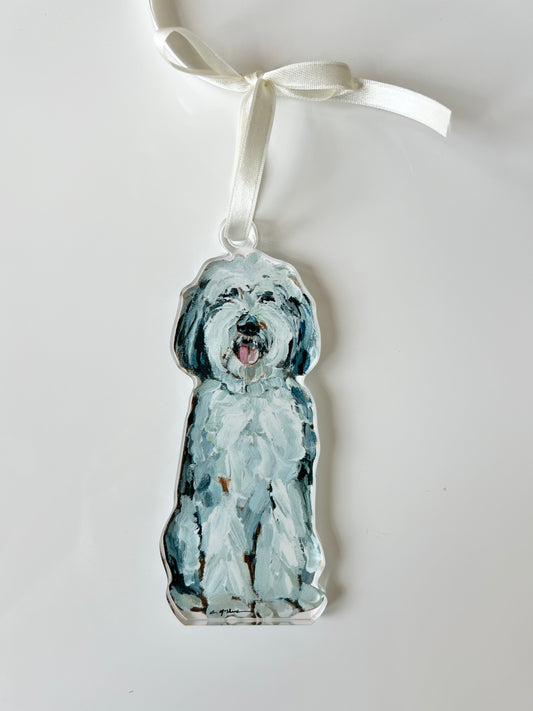 Doodle Gray & White (Ornament)