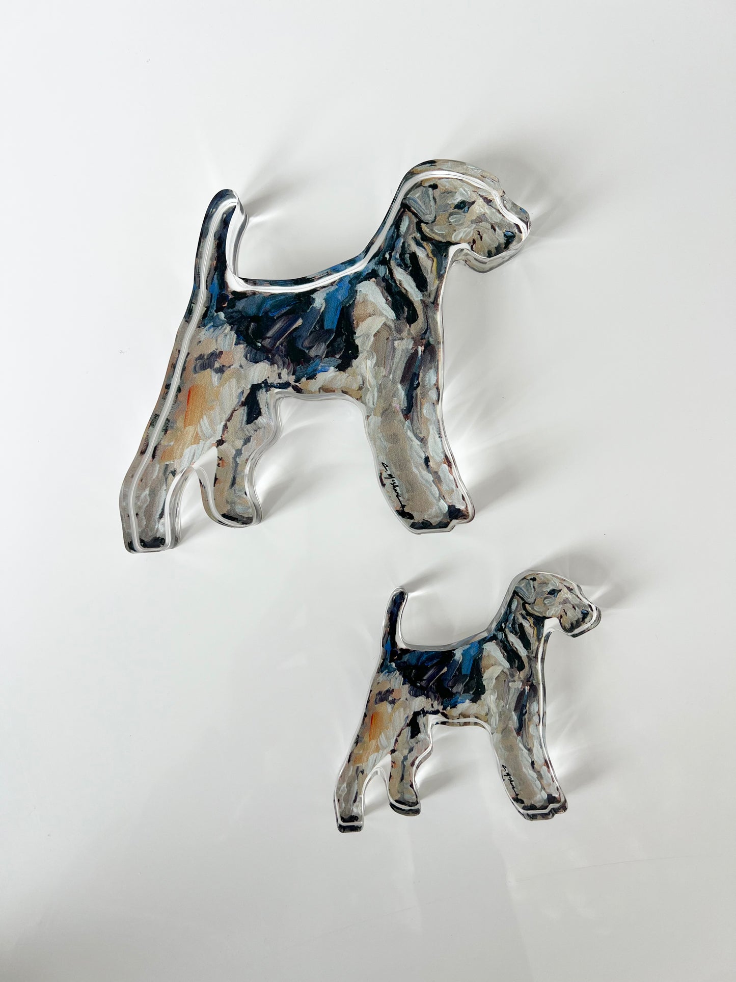 "Airedale" acrylic