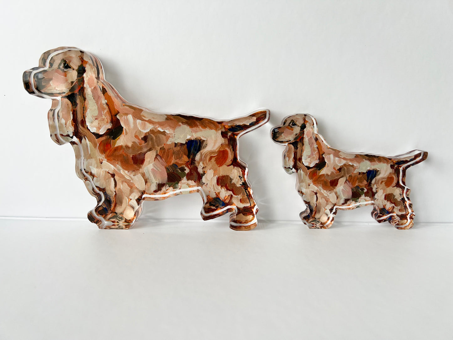 "English Cocker Spaniel (Golden/red)" acrylic