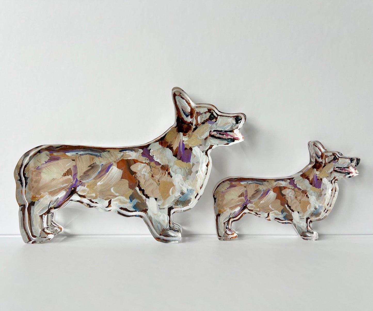 "Corgi Blonde" acrylic