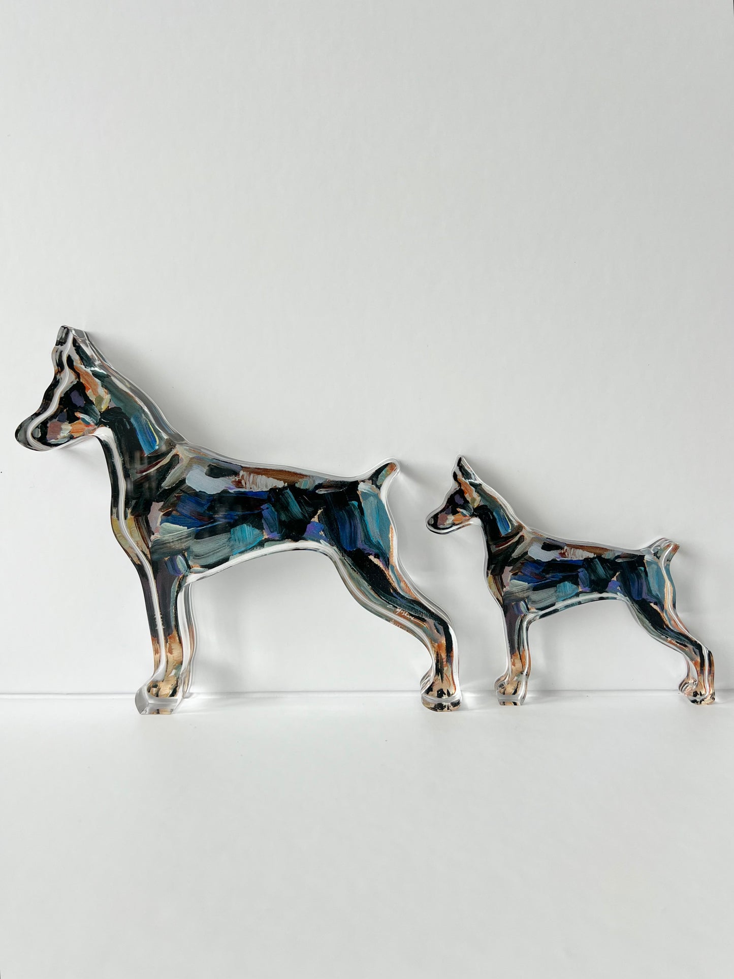 "Doberman" acrylic