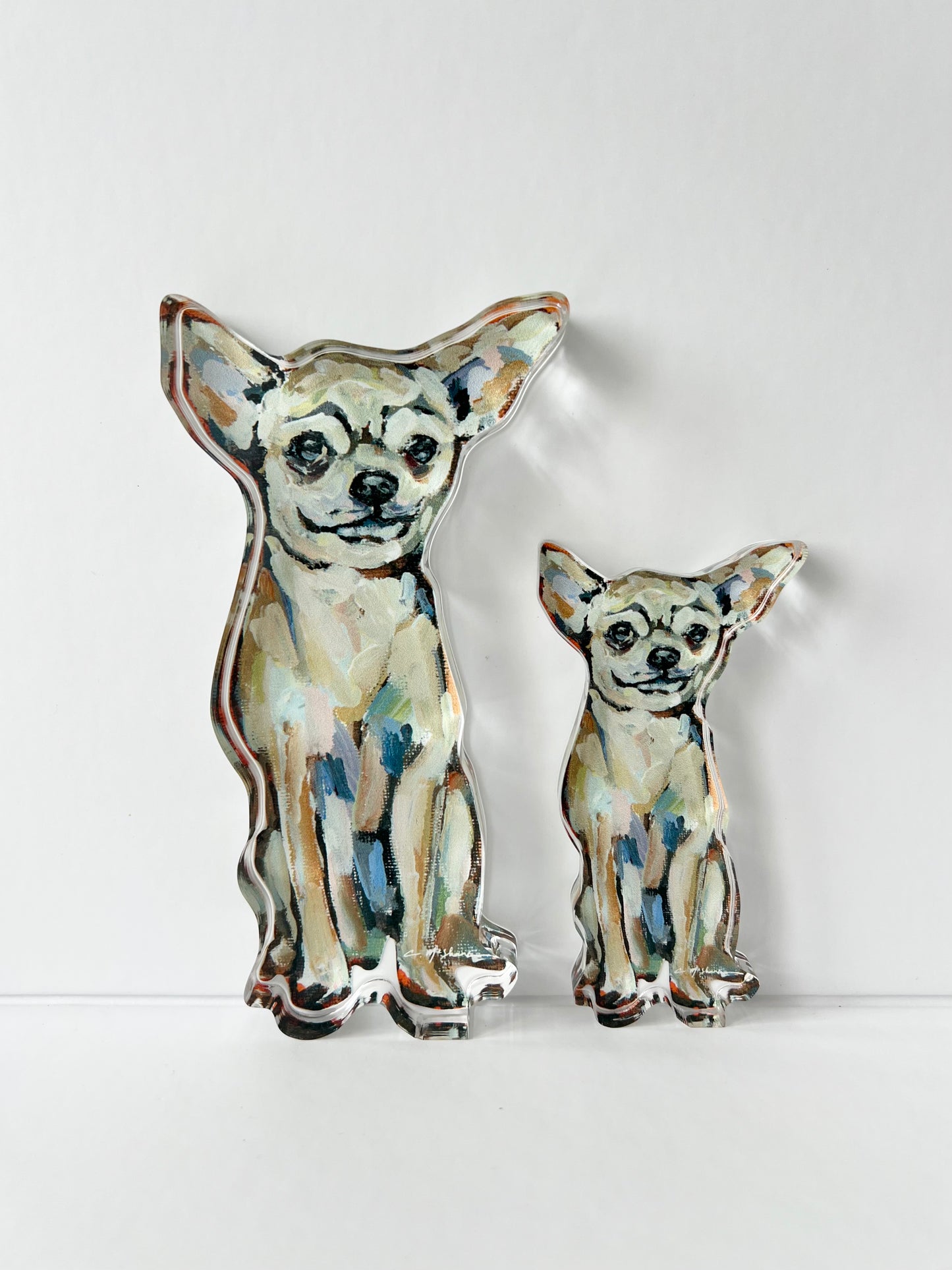 "Chihuahua Light sitting" acrylic