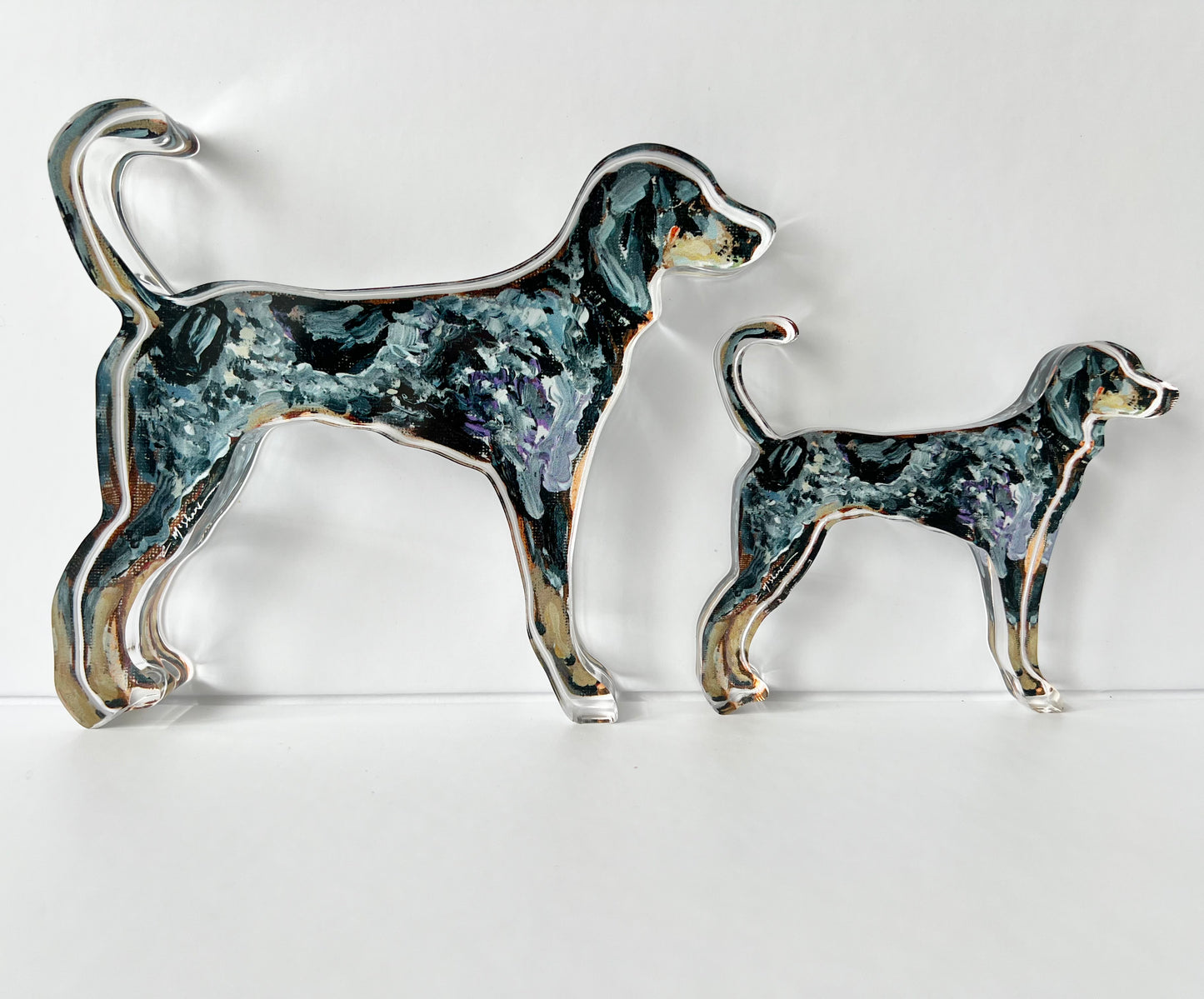 "Bluetick Coonhound" acrylic
