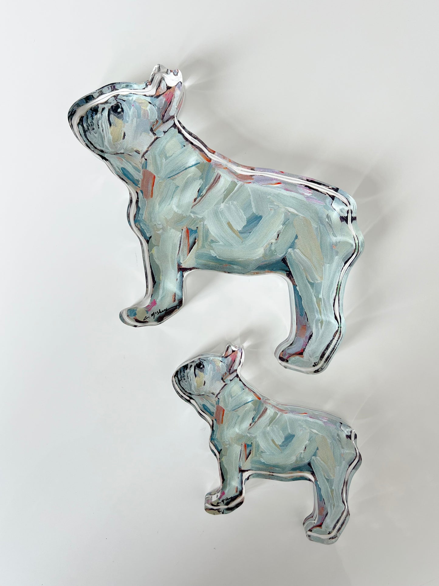 "Frenchie White" acrylic